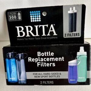 Brita Bottle Replacement Filters 2 Count BB06 Hard-Sided & Sport Bottles Sealed